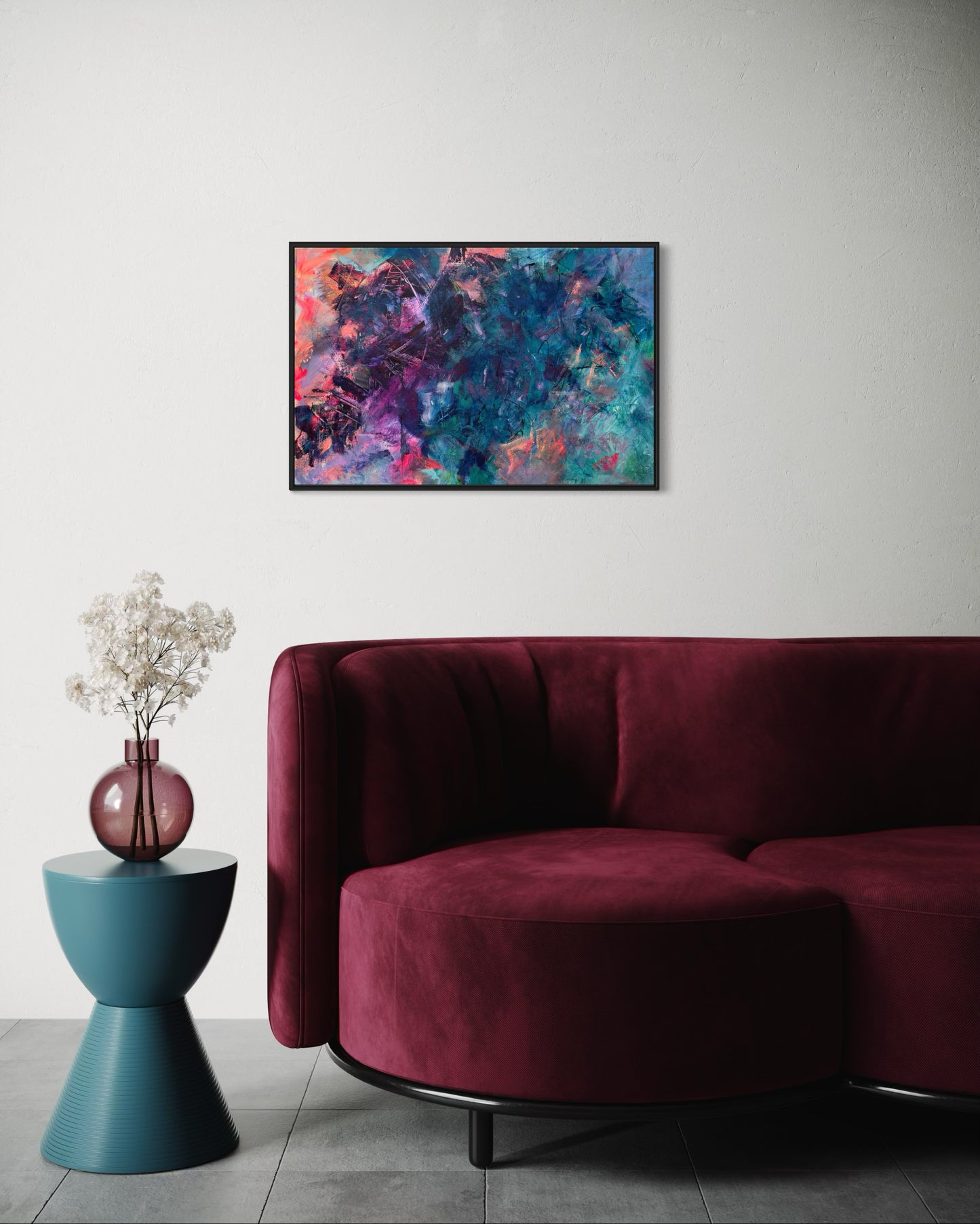 "Unlocked" - original mixed media artwork on canvas