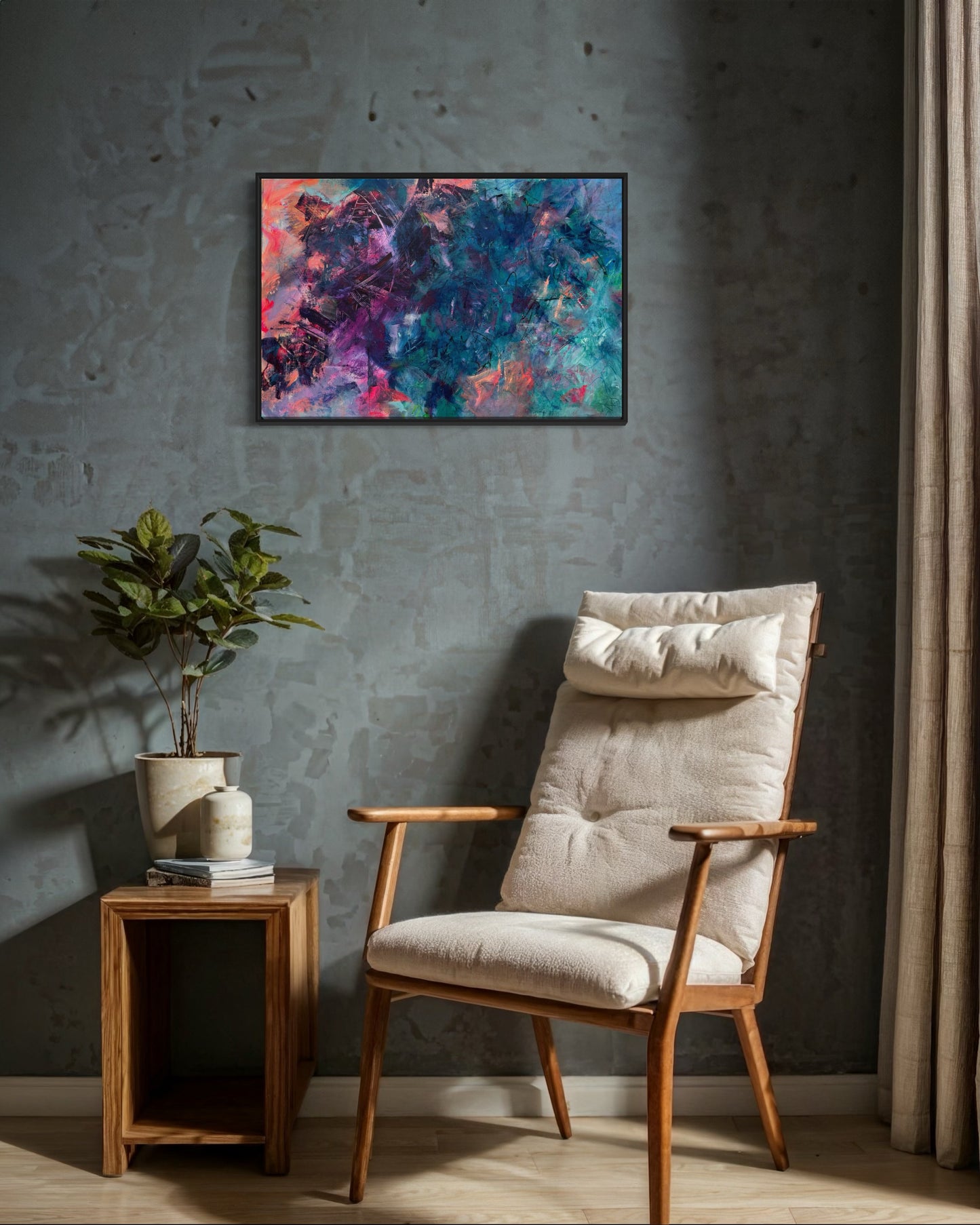 "Unlocked" - original mixed media artwork on canvas