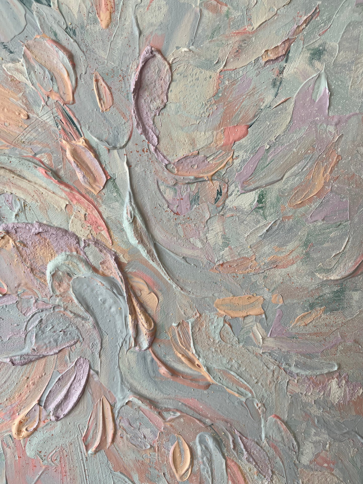 "Summer Touch" - original abstract artwork on canvas