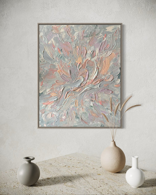 "Summer Touch" - original abstract artwork on canvas