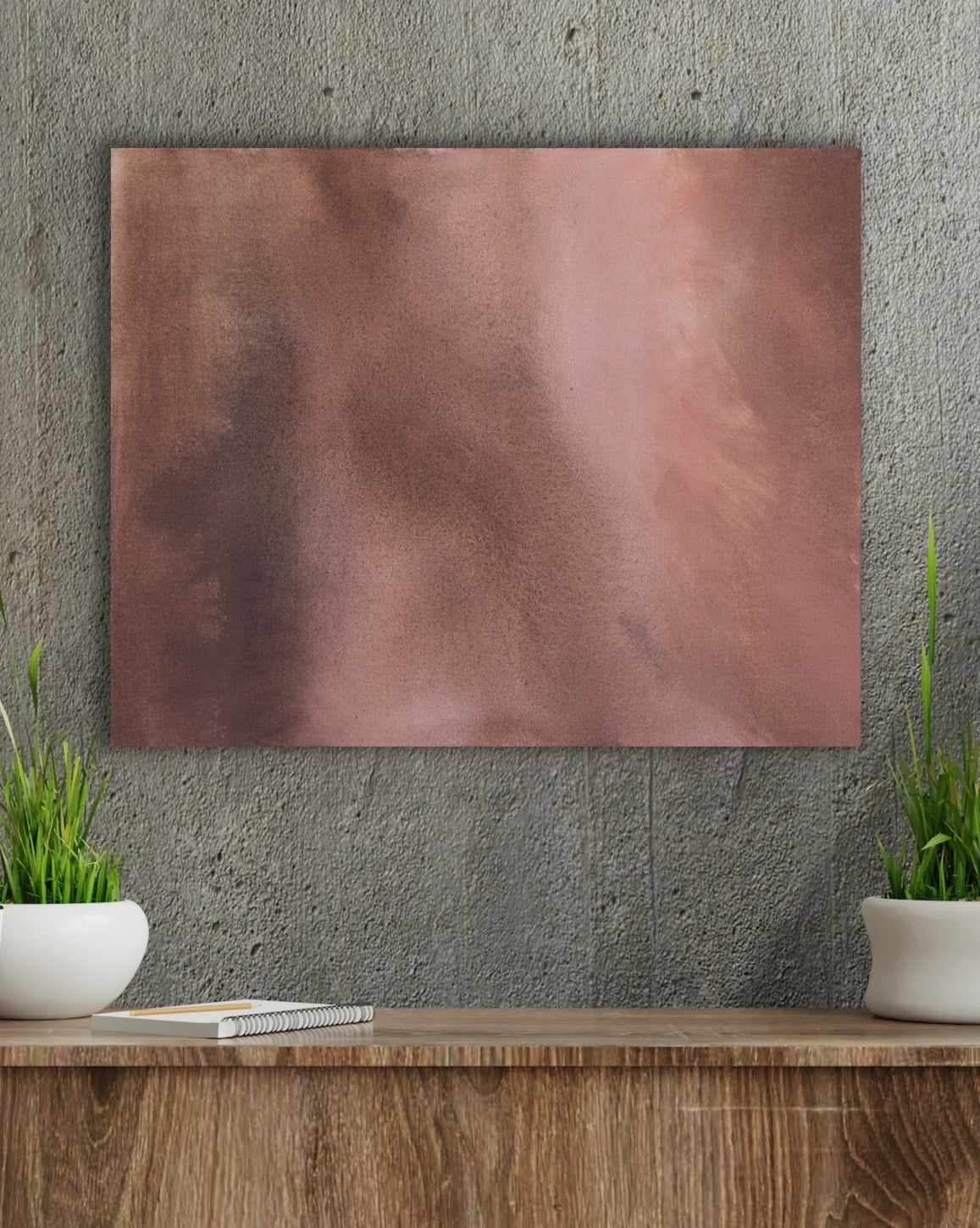 "Get your pink dirty" - original artwork on canvas