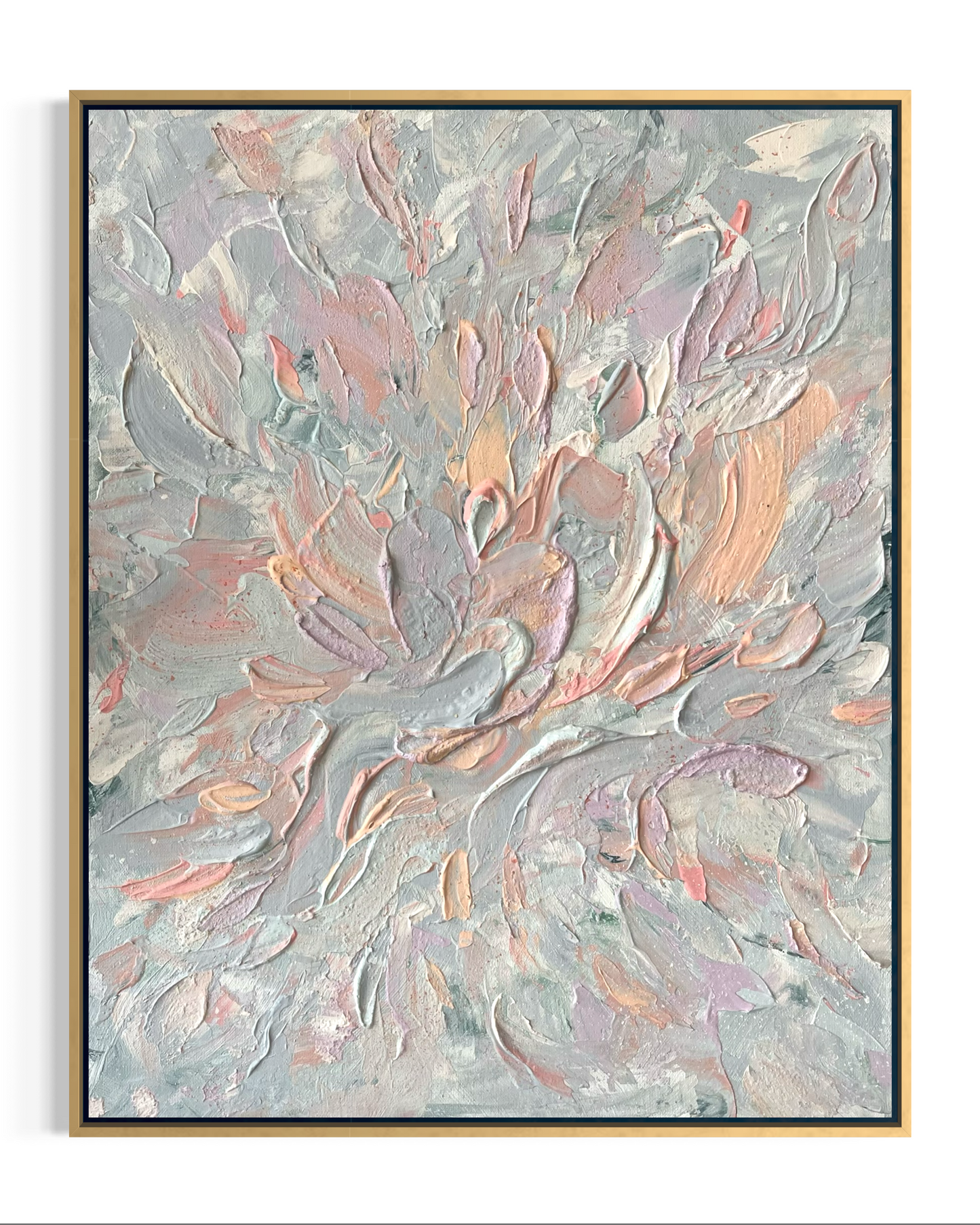 "Summer Touch" - original abstract artwork on canvas