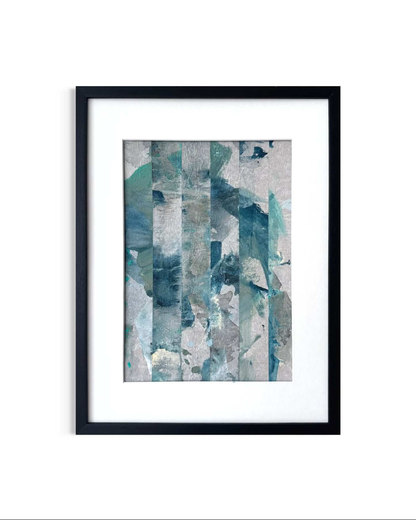 Beneath Still Water - Collage Diptych