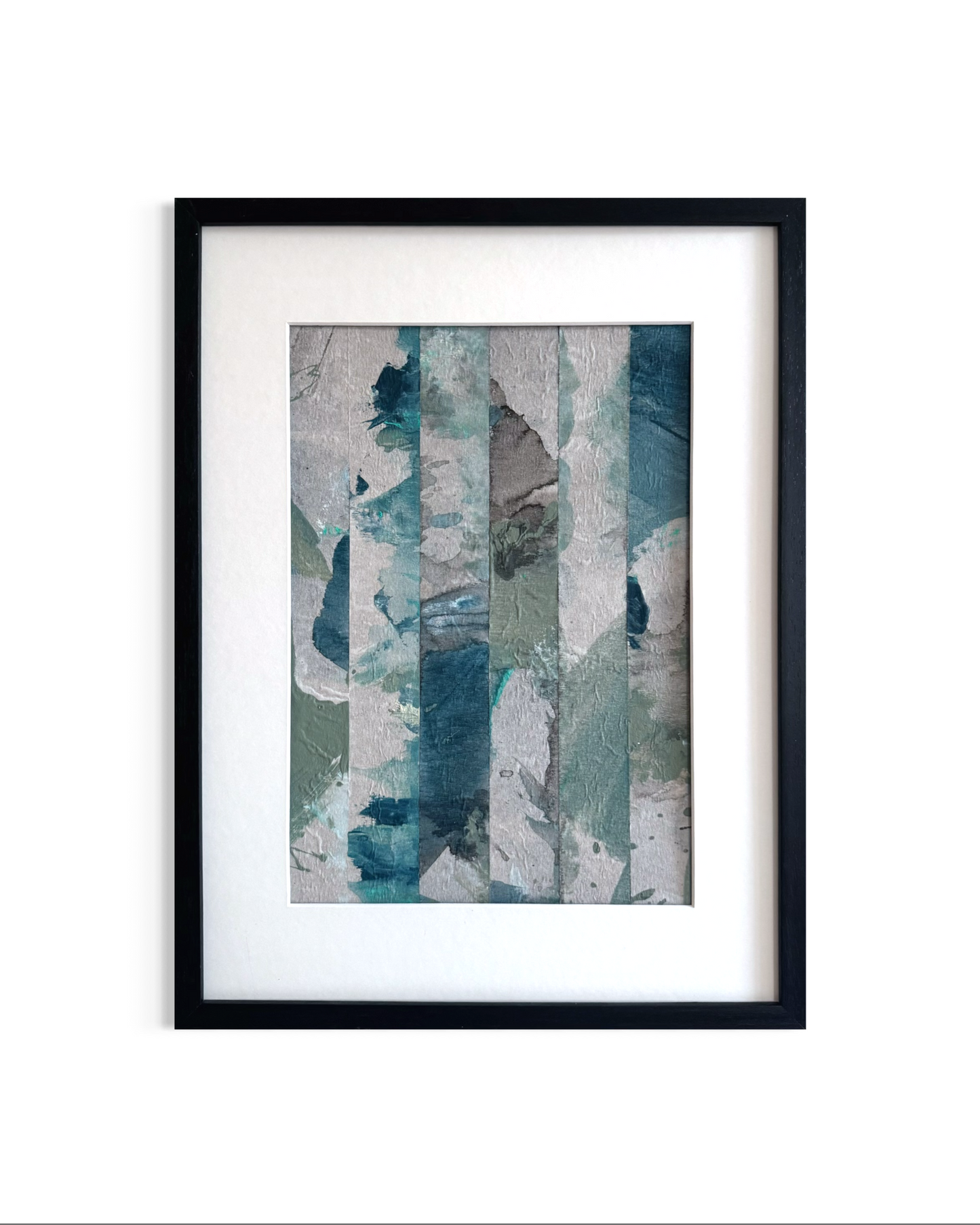 Beneath Still Water - Collage Diptych