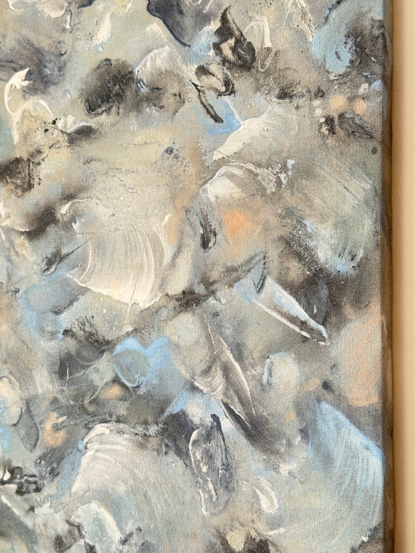 "Softening Gravity" - original abstract artwork on canvas